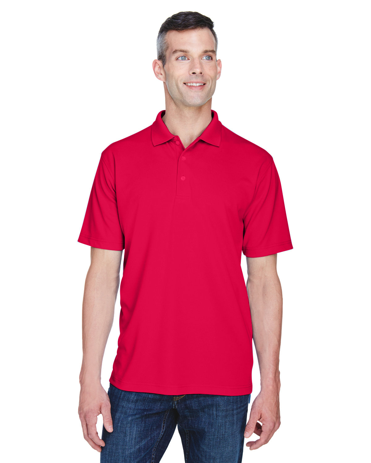 8445 UltraClub Mens Cool & Dry Stain-Release Performance Polo