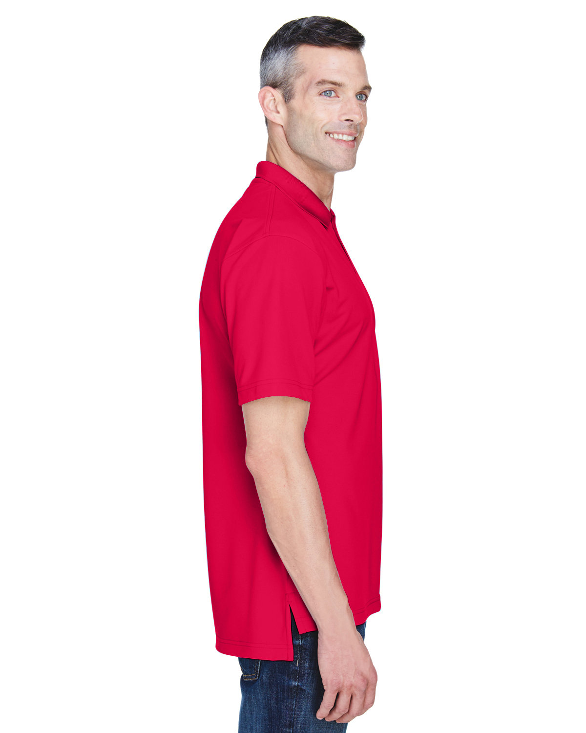 8445 UltraClub Mens Cool & Dry Stain-Release Performance Polo - Siide Image