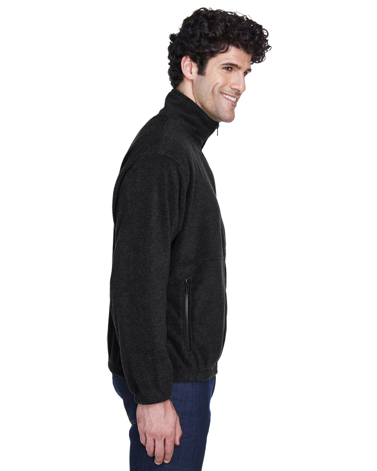 8485 UltraClub Mens Iceberg Fleece Full-Zip Jacket - Siide Image