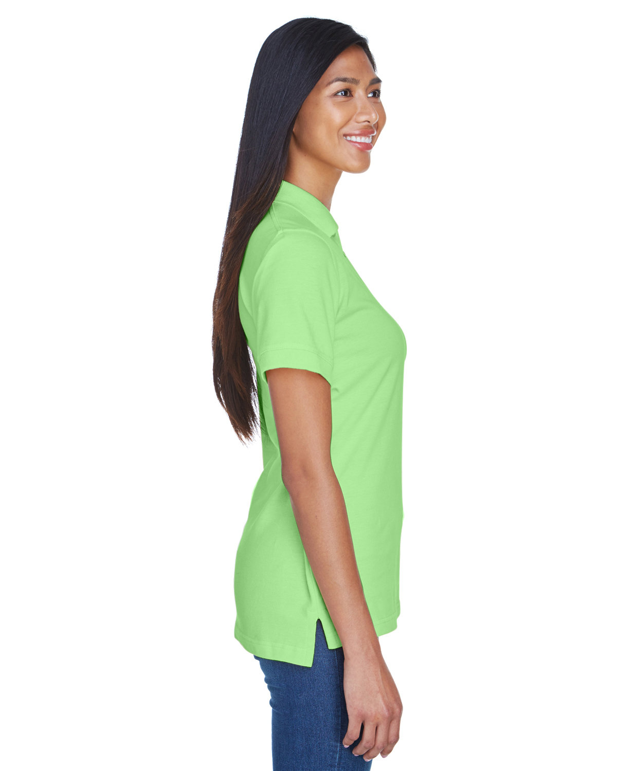 8530 UltraClub Ladies Classic Piqué Polo - Siide Image