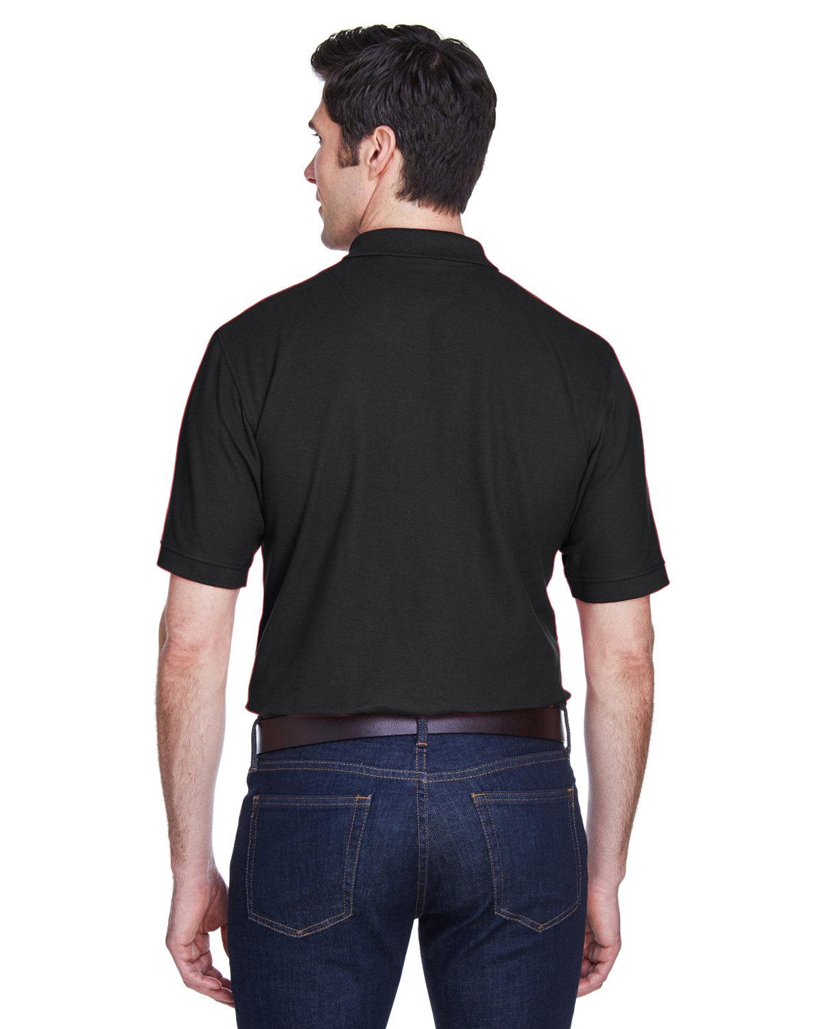8540 UltraClub Mens Whisper Piqué Polo - Back Image