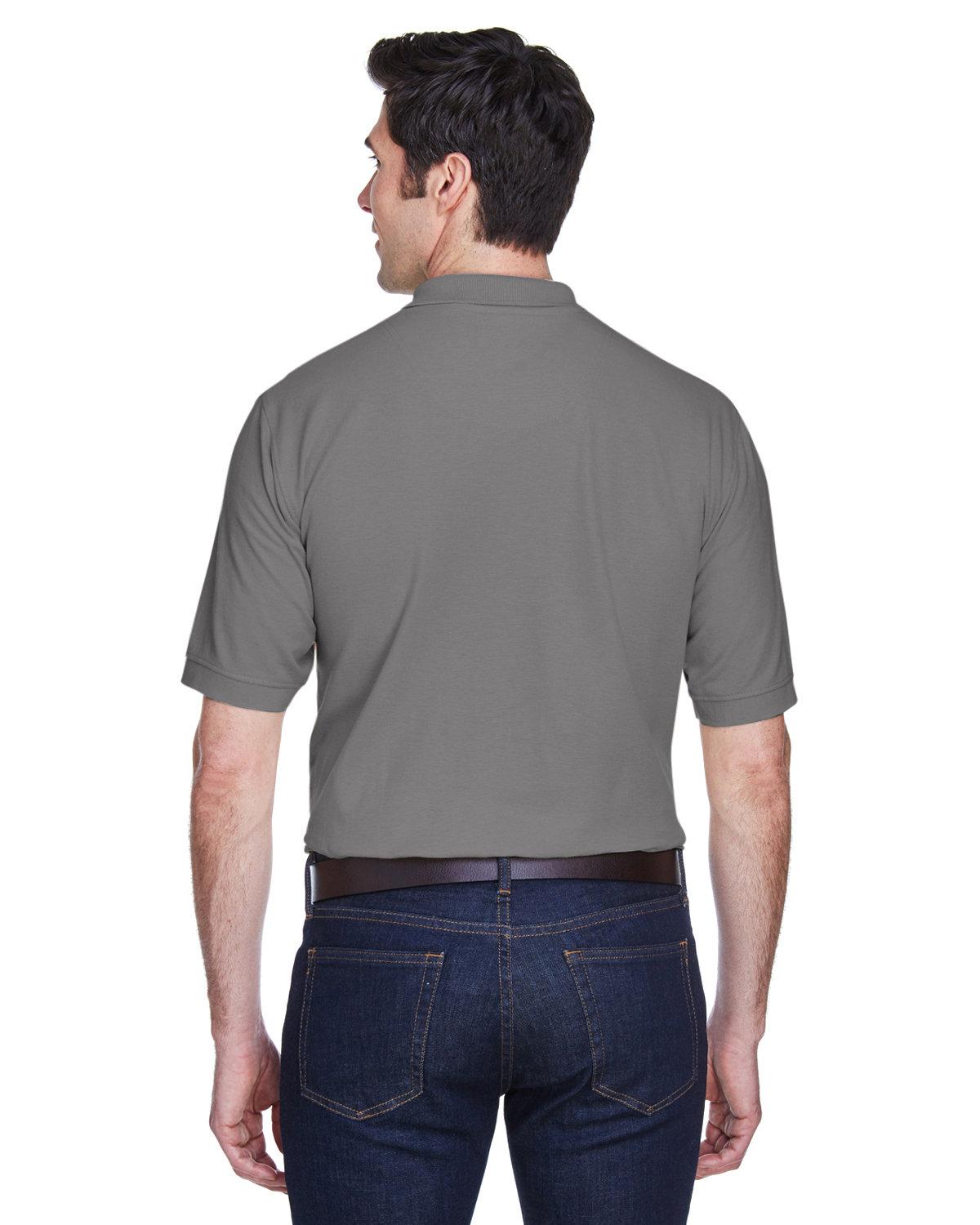 8540 UltraClub Mens Whisper Piqué Polo - Back Image