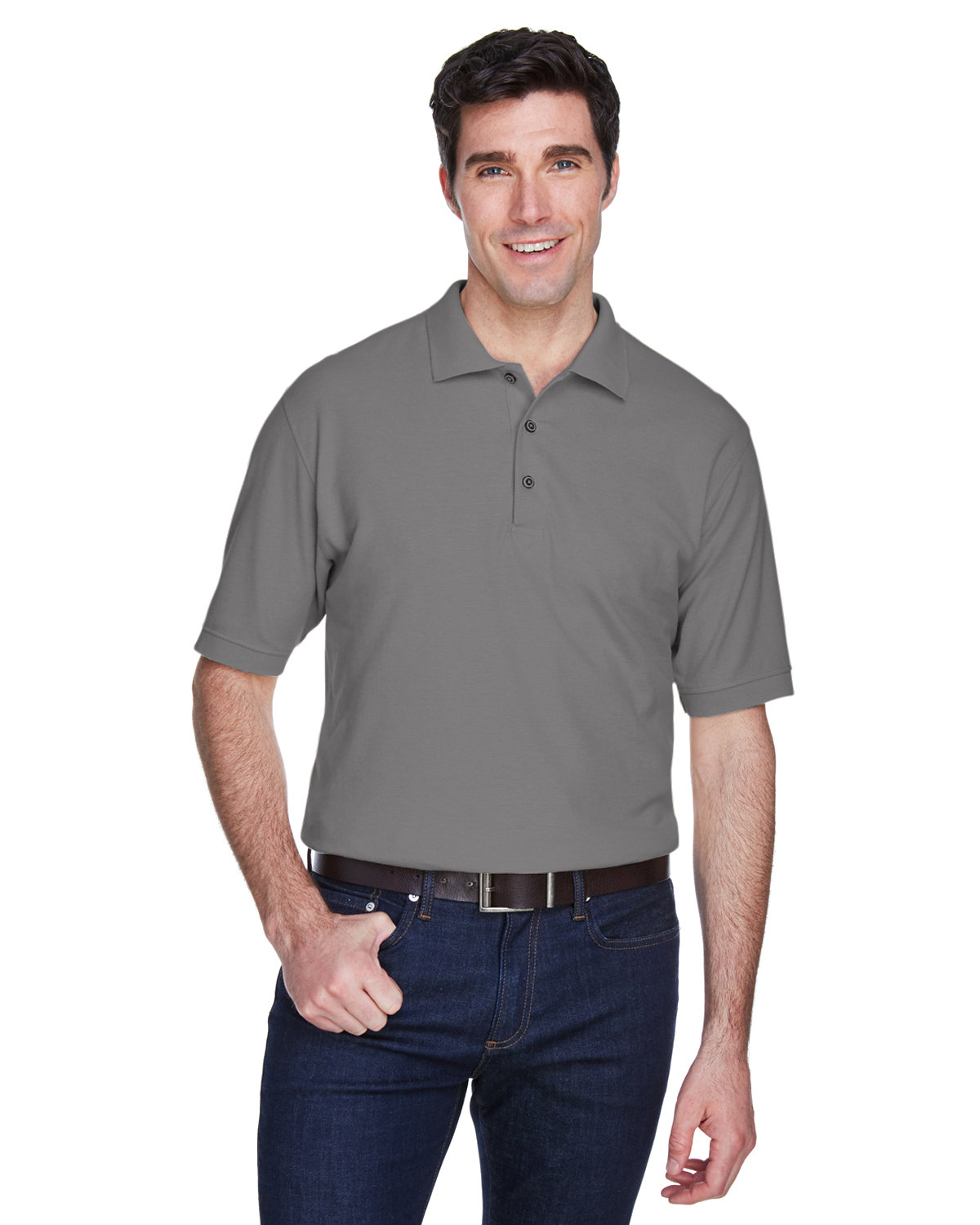 8540 UltraClub Mens Whisper Piqué Polo 8540 UltraClub Mens Whisper Piqué Polo
