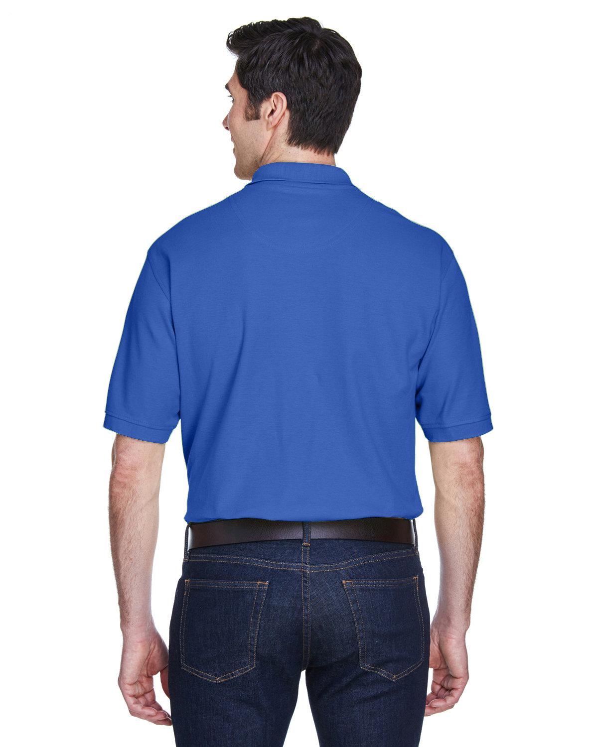8540 UltraClub Mens Whisper Piqué Polo - Back Image