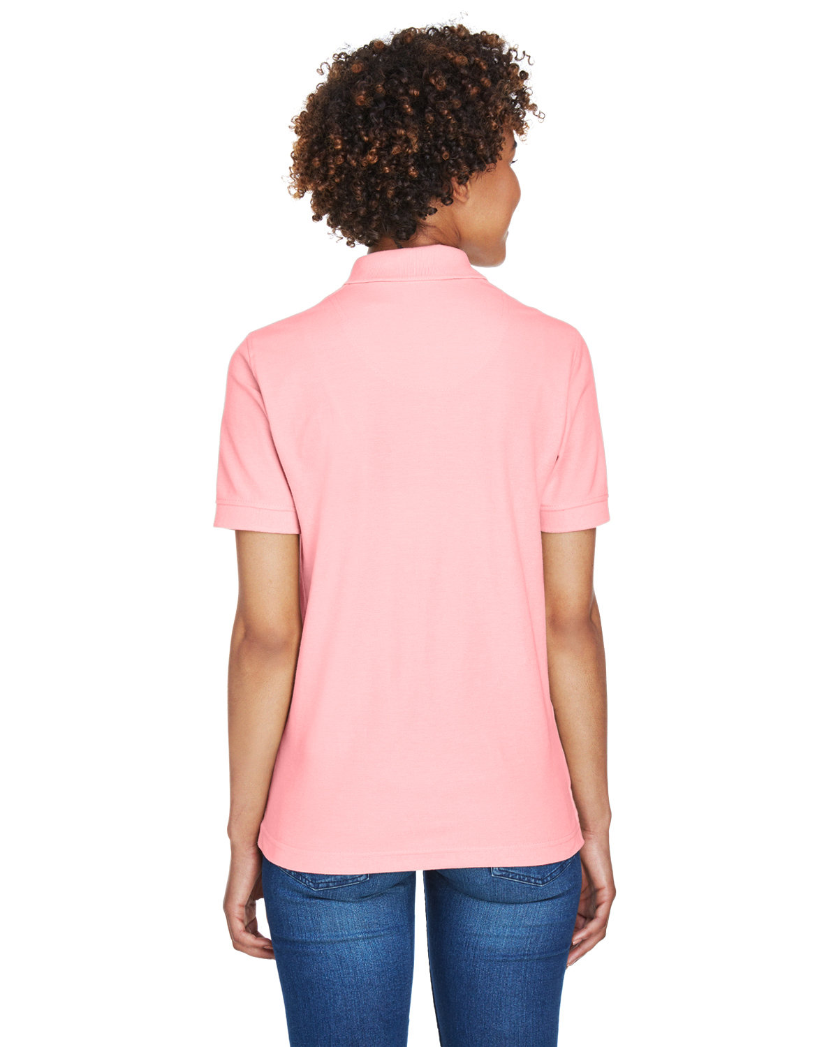 8541 UltraClub Ladies Whisper Piqué Polo - Back Image