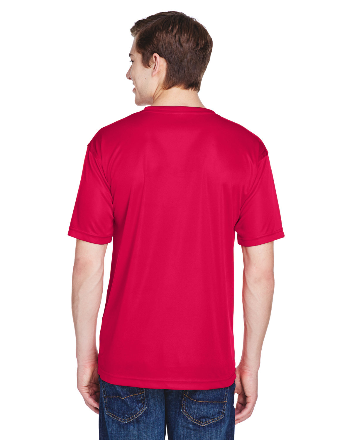 8620 UltraClub Mens Cool & Dry Basic Performance T-Shirt - Back Image