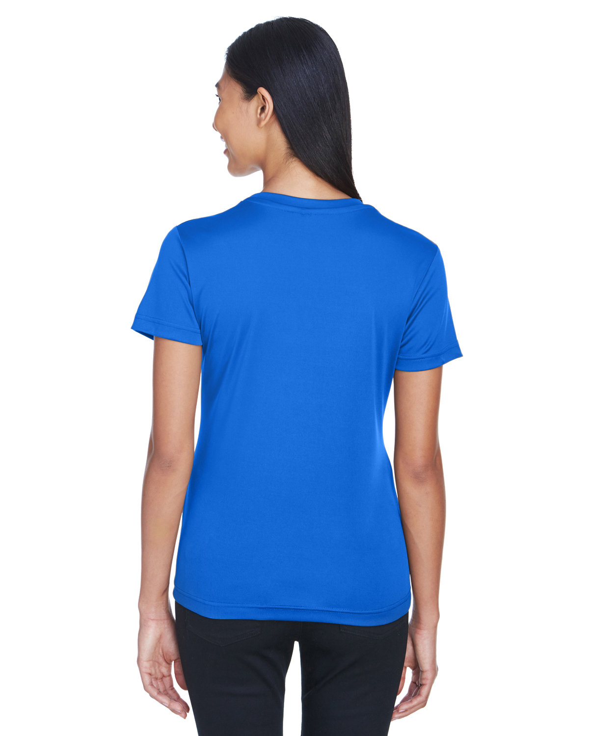 8620L UltraClub Ladies Cool & Dry Basic Performance T-Shirt - Back Image