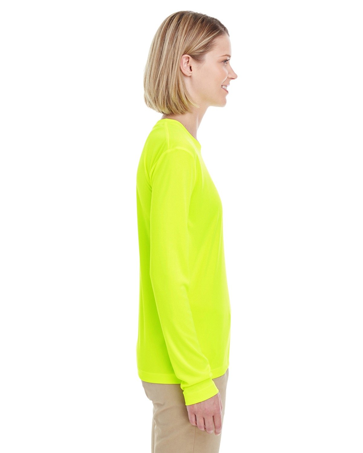 8622W UltraClub Ladies Cool & Dry Performance Long-Sleeve Top - Siide Image