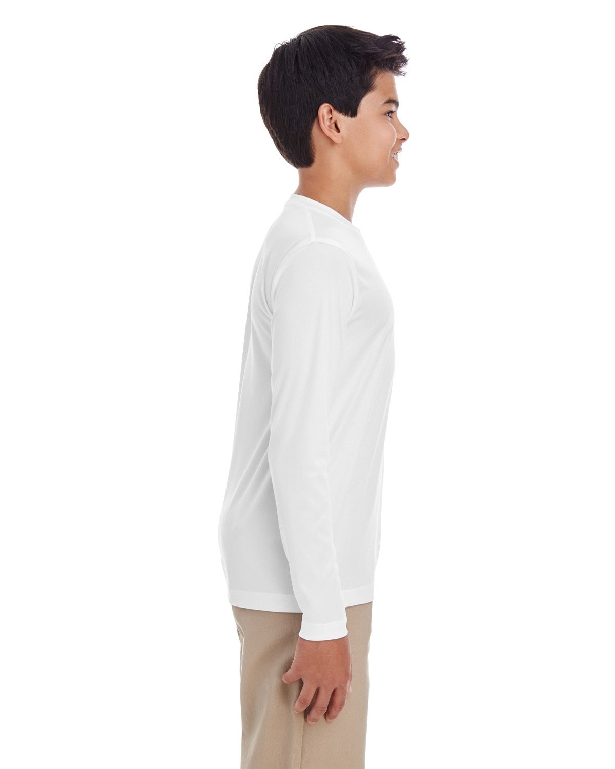 8622Y UltraClub Youth Cool & Dry Performance Long-Sleeve Top - Siide Image