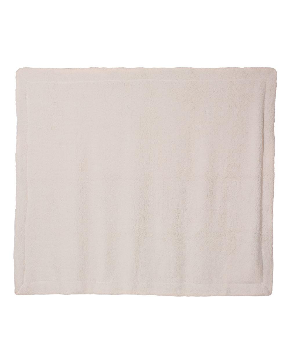 8726 Alpine Fleece Oversized Mink Sherpa Blanket - Back Image