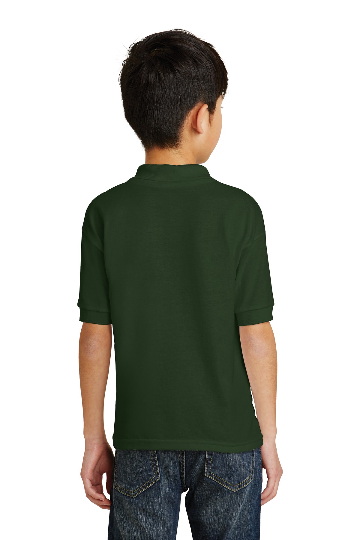 8800B Gildan Youth DryBlend 6-Ounce Jersey Knit Sport Shirt. - Back Image