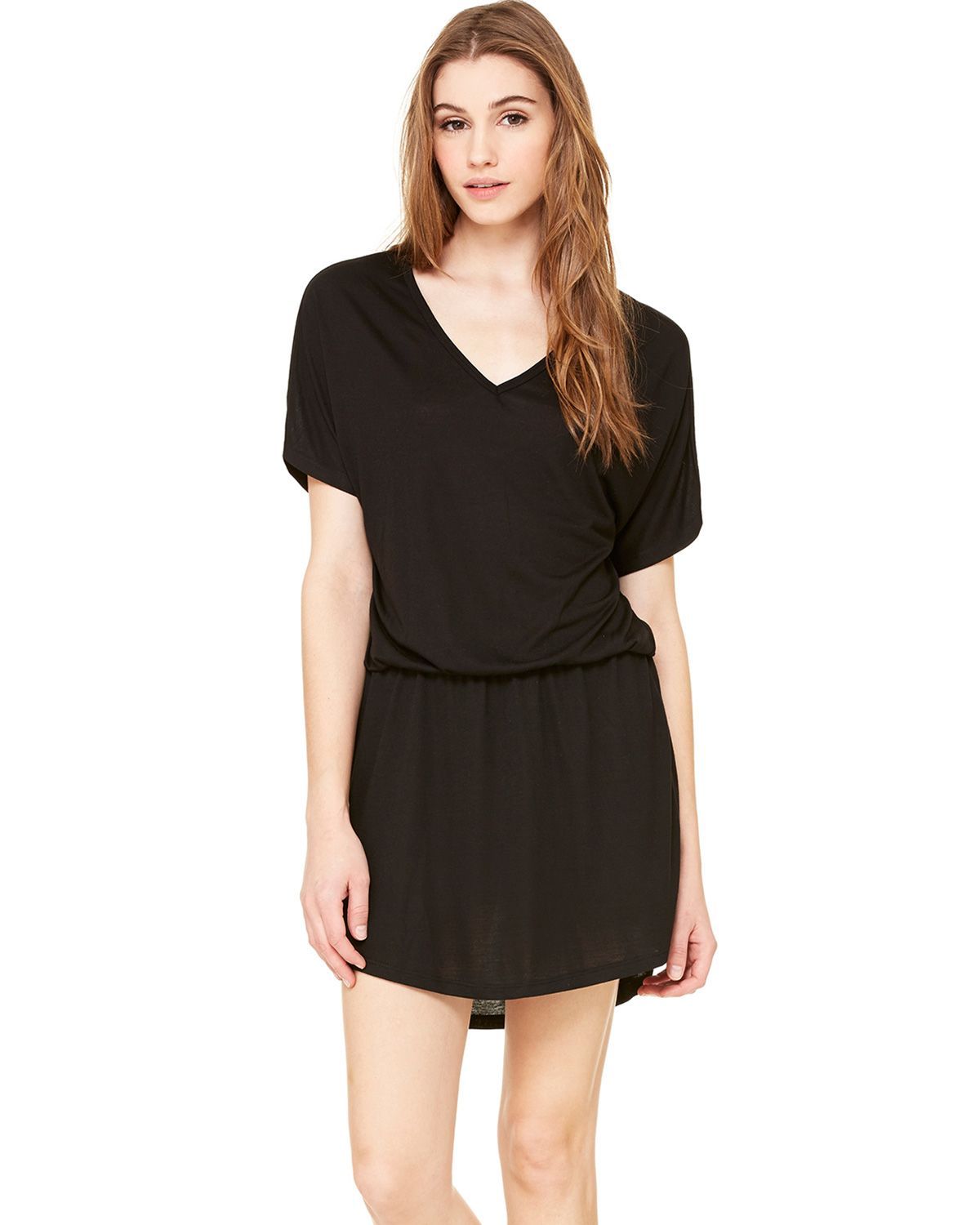 8812 Bella + Canvas Womens Flowy V-neck Dress