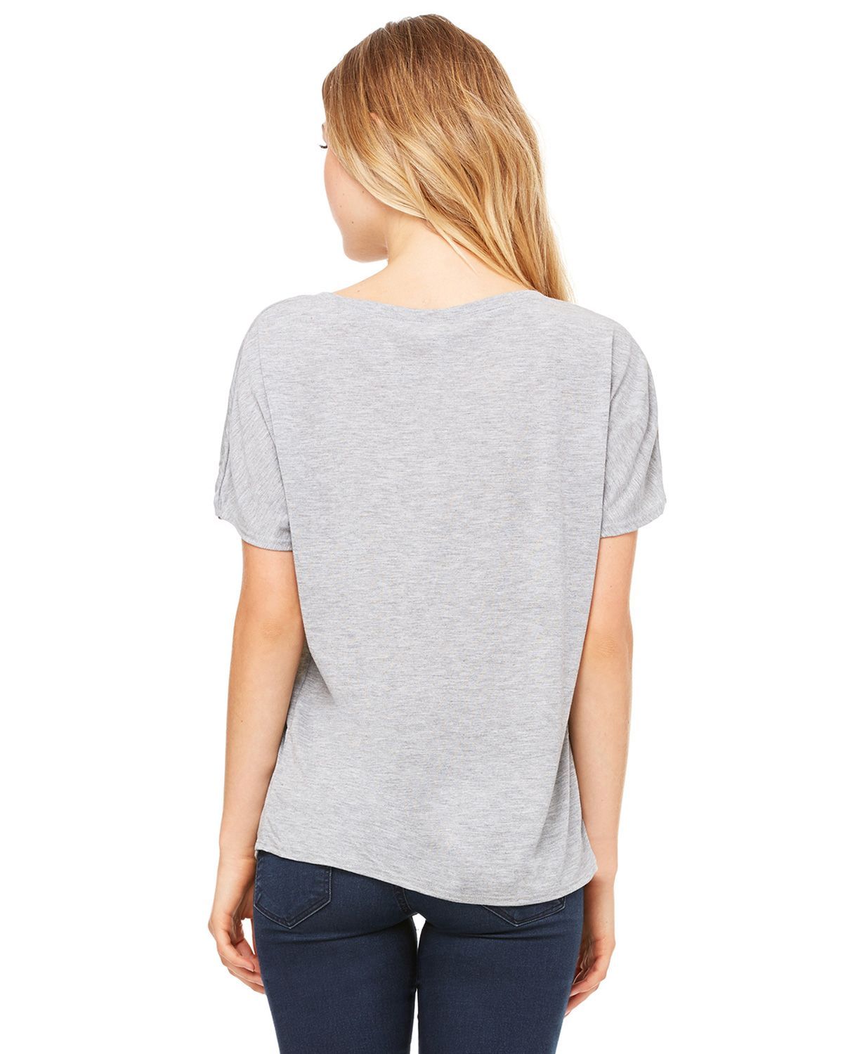 8815 Bella + Canvas Ladies' Slouchy V-Neck T-Shirt - Back Image