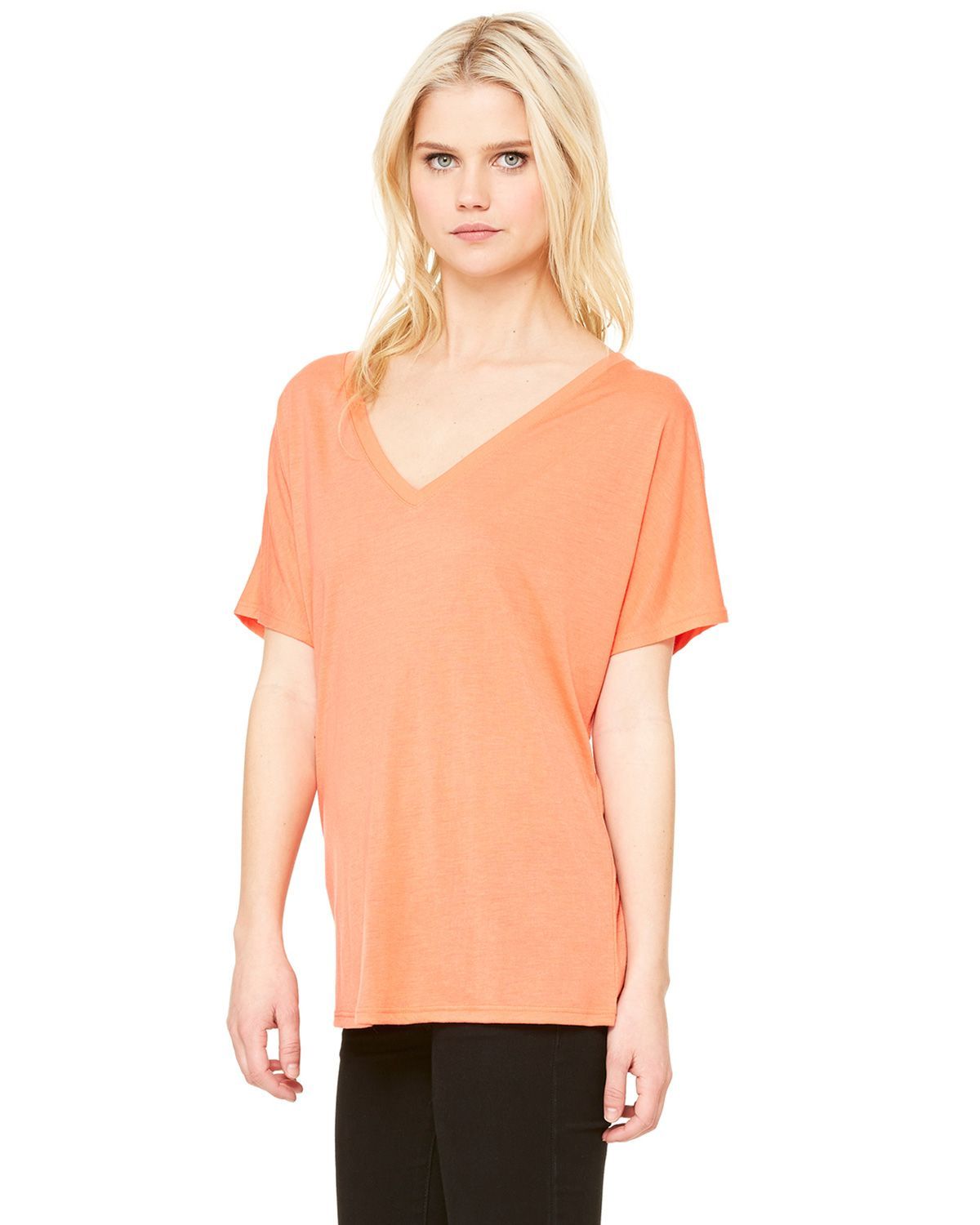 8815 Bella + Canvas Ladies' Slouchy V-Neck T-Shirt - Siide Image