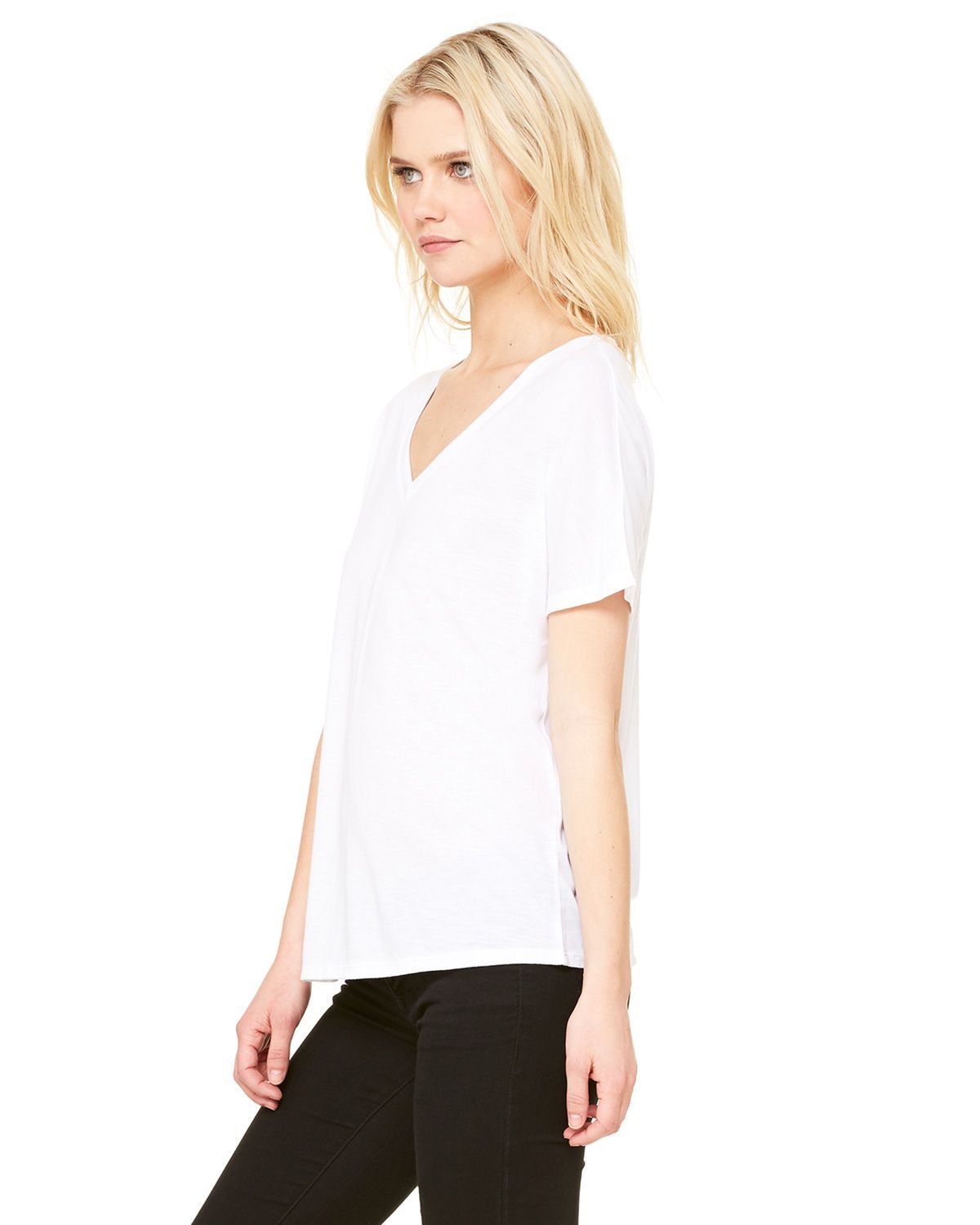 8815 Bella + Canvas Ladies' Slouchy V-Neck T-Shirt - Siide Image