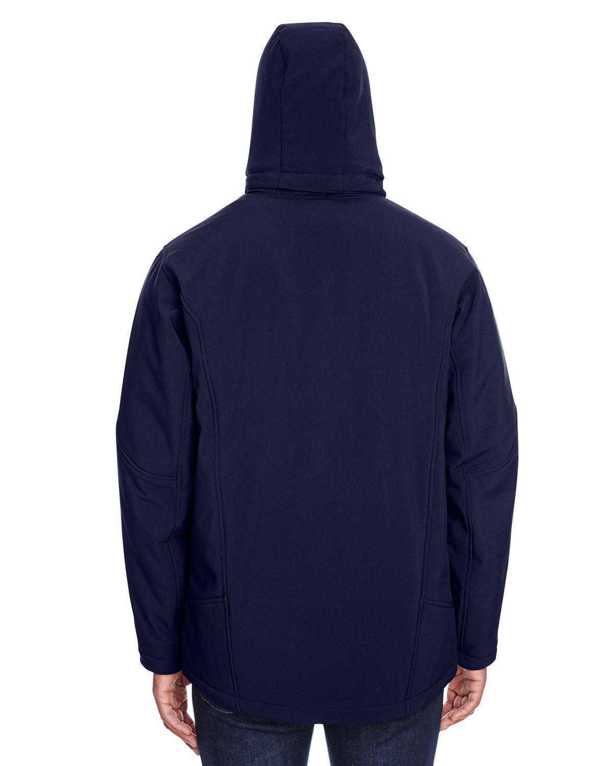 88159 North End Mens Glacier Insulated Three-Layer Fleece Bonded Soft Shell Jacket with Detachable Hood - Back Image