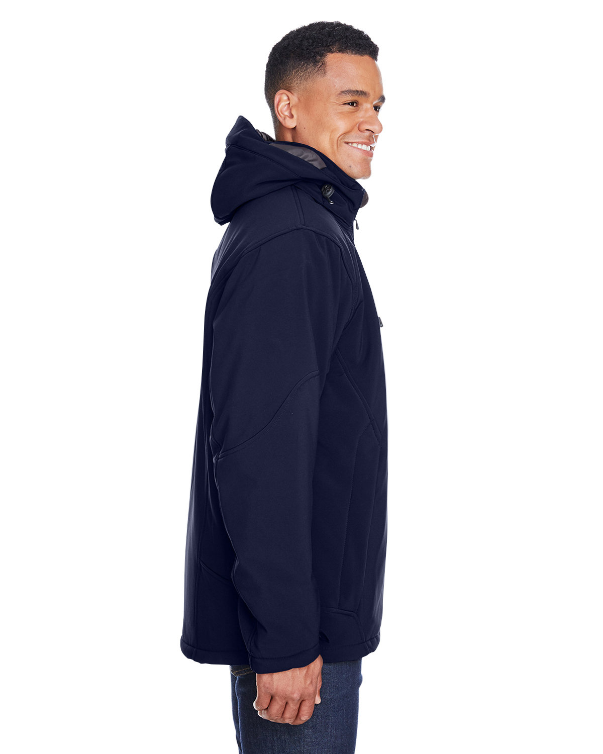 88159 North End Mens Glacier Insulated Three-Layer Fleece Bonded Soft Shell Jacket with Detachable Hood - Siide Image