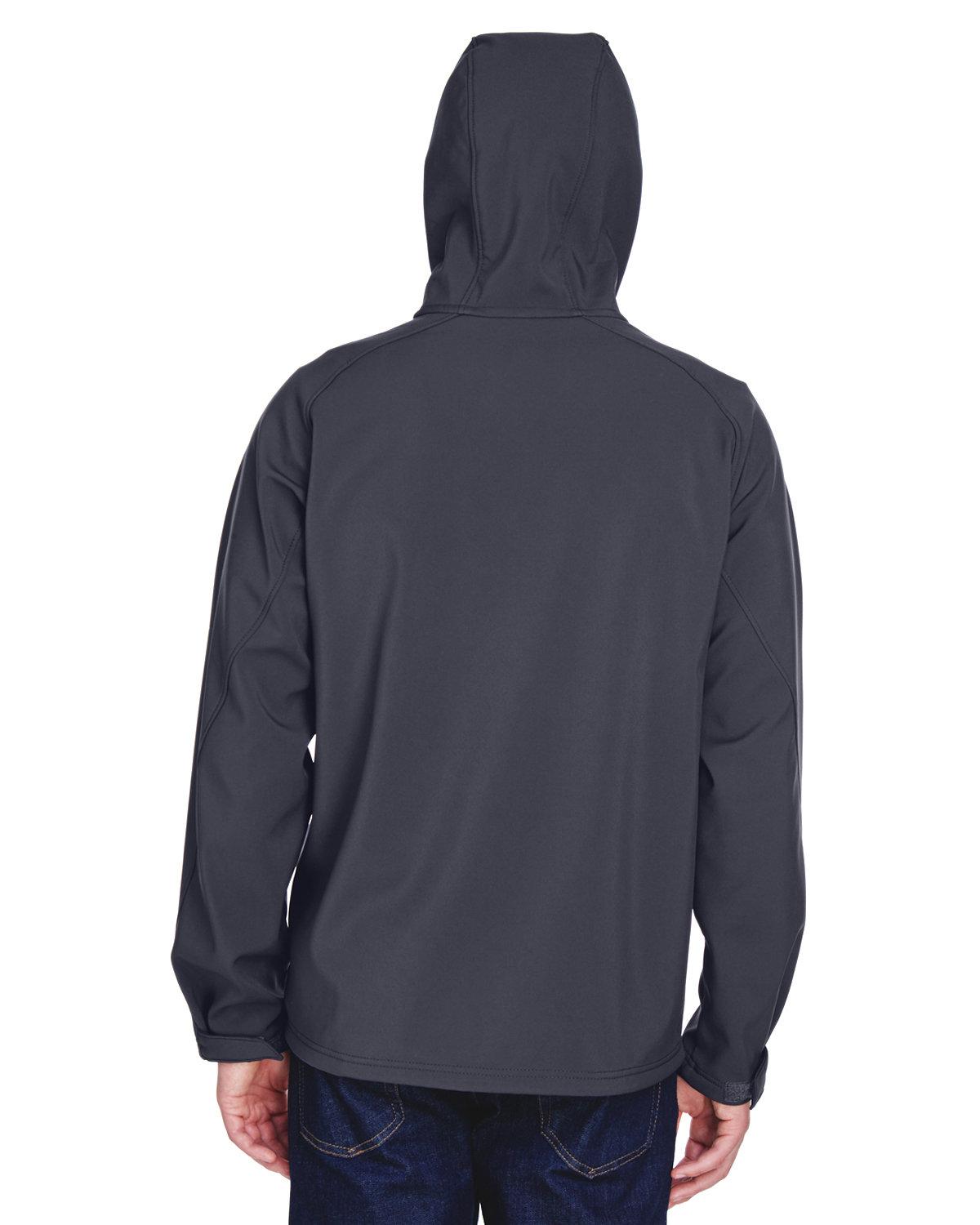 88166 North End Mens Prospect Two-Layer Fleece Bonded Soft Shell Hooded Jacket 88166 North End Mens Prospect Two-Layer Fleece Bonded Soft Shell Hooded Jacket - Back Image