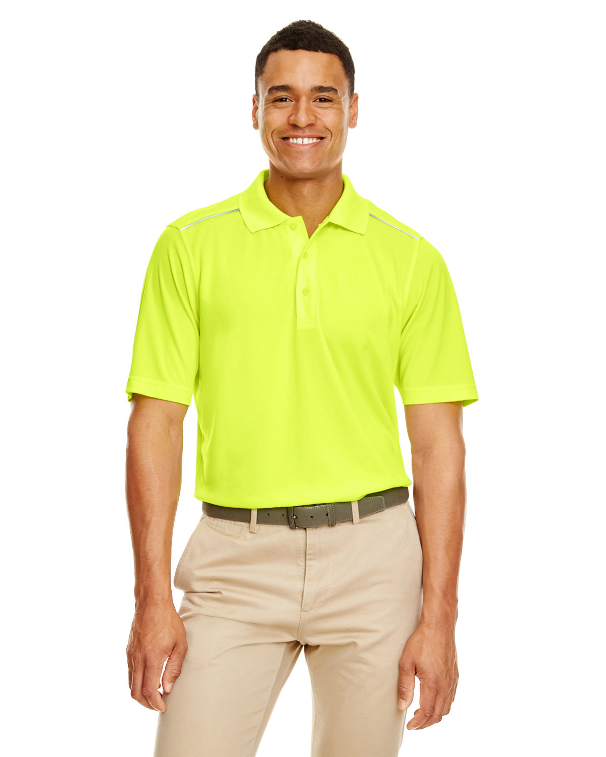 88181R Core 365 Mens Radiant Performance Piqué Polo with Reflective Piping 88181R Core 365 Mens Radiant Performance Piqué Polo with Reflective Piping