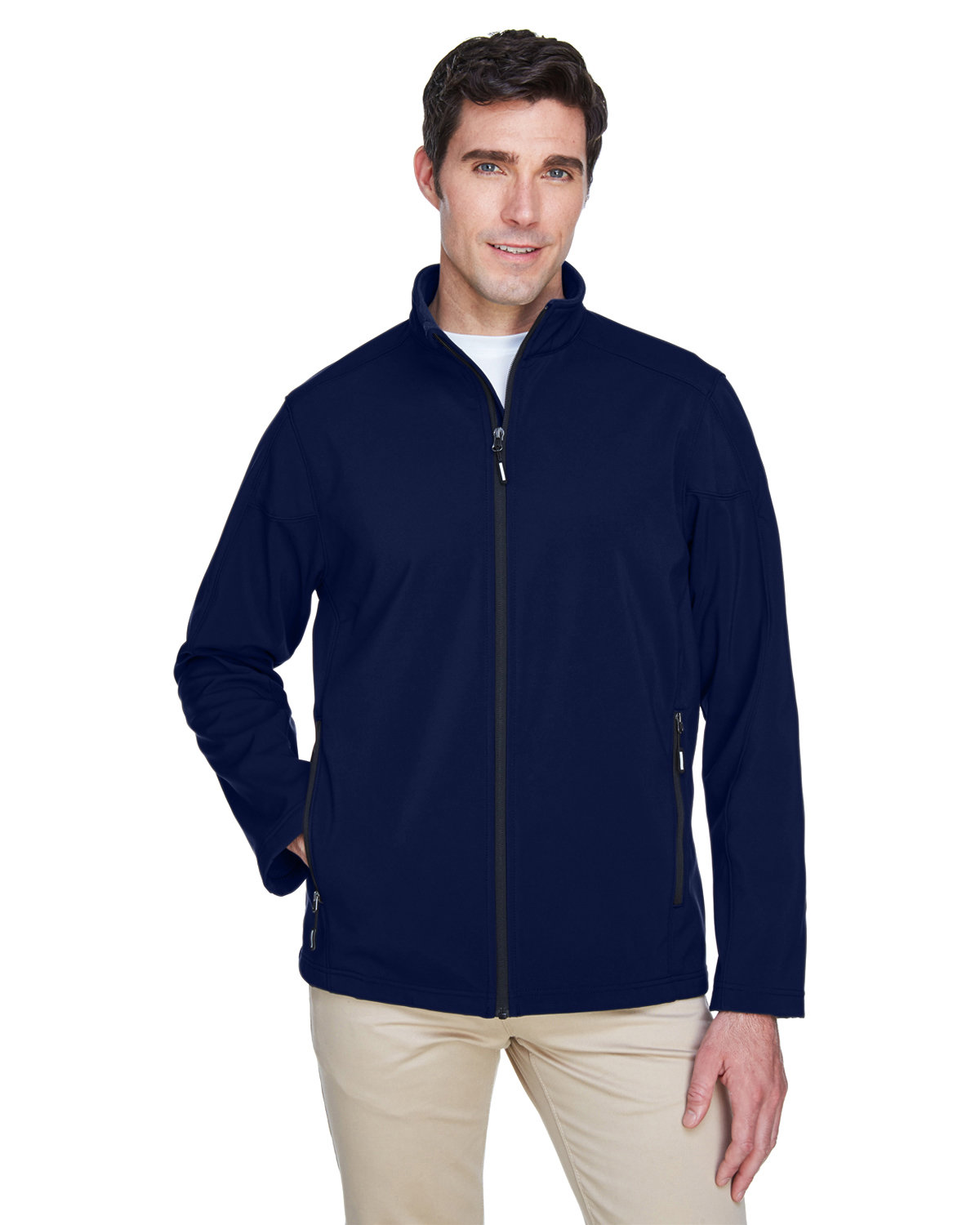 88184T Core 365 Mens Tall Cruise Two-Layer Fleece Bonded Soft Shell Jacket 88184T Core 365 Mens Tall Cruise Two-Layer Fleece Bonded Soft Shell Jacket