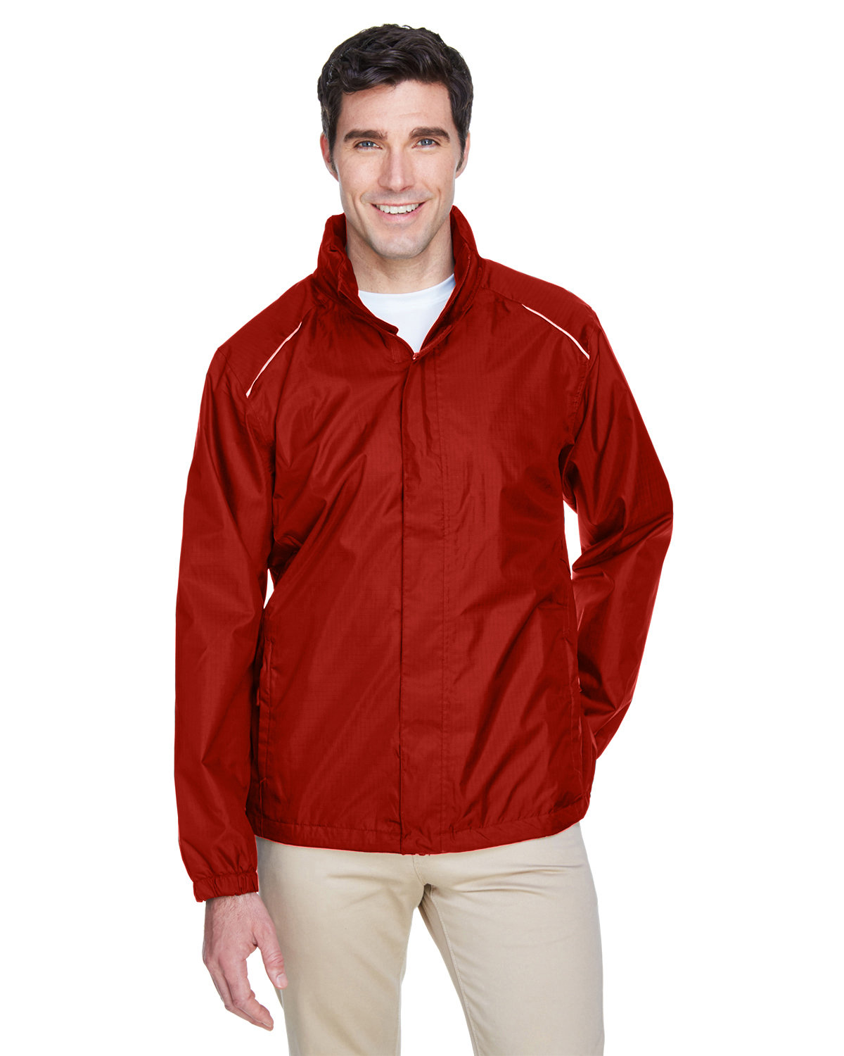 88185 Core 365 Mens Climate Seam-Sealed Lightweight Variegated Ripstop Jacket 88185 Core 365 Mens Climate Seam-Sealed Lightweight Variegated Ripstop Jacket