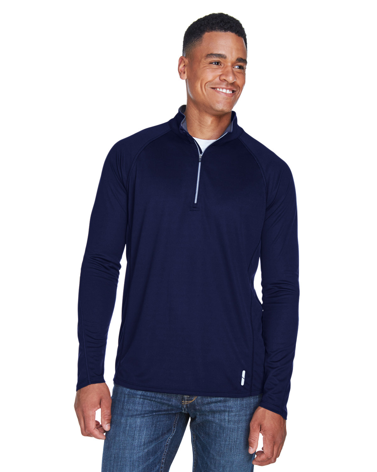 88187 North End Mens Radar Quarter-Zip Performance Long-Sleeve Top