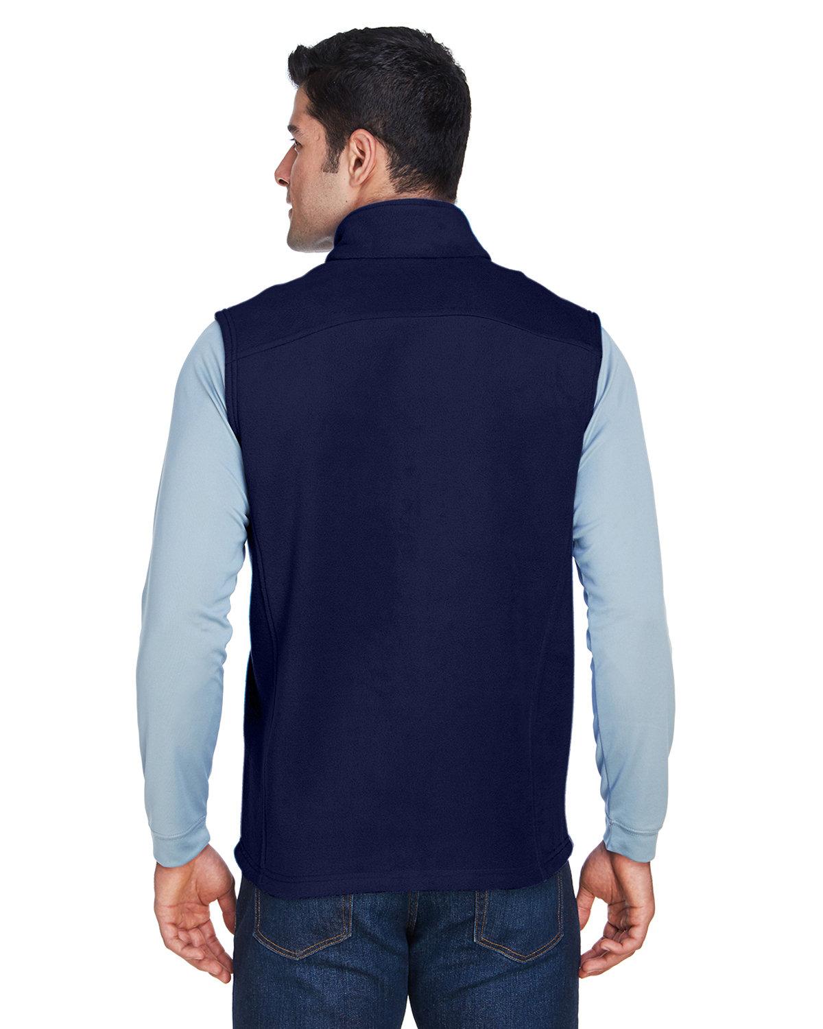 88191 Core 365 Mens Journey Fleece Vest - Back Image