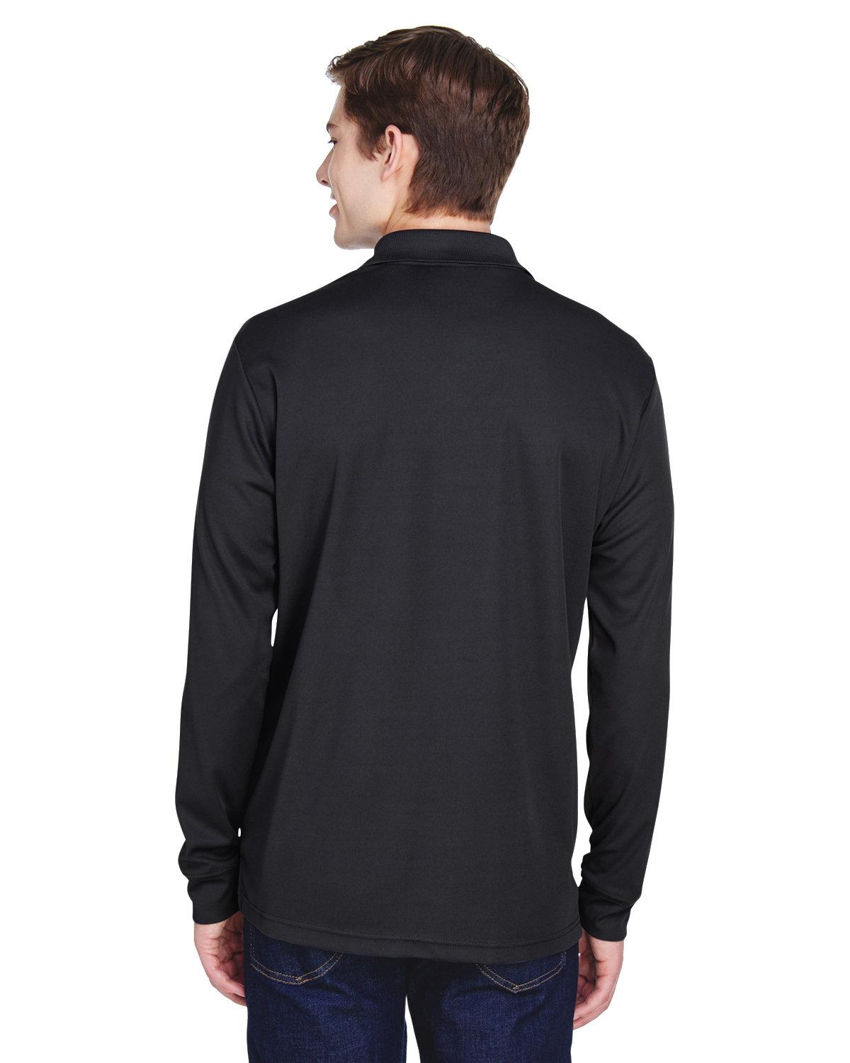 88192P Core 365 Adult Pinnacle Performance Long-Sleeve Piqué Polo with Pocket - Back Image
