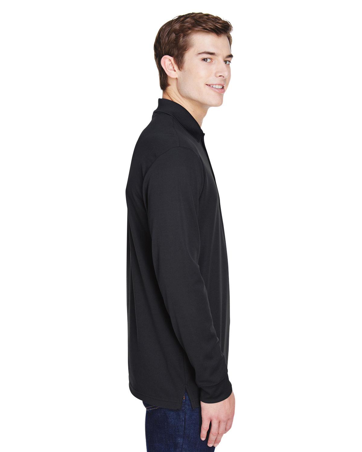 88192P Core 365 Adult Pinnacle Performance Long-Sleeve Piqué Polo with Pocket - Siide Image