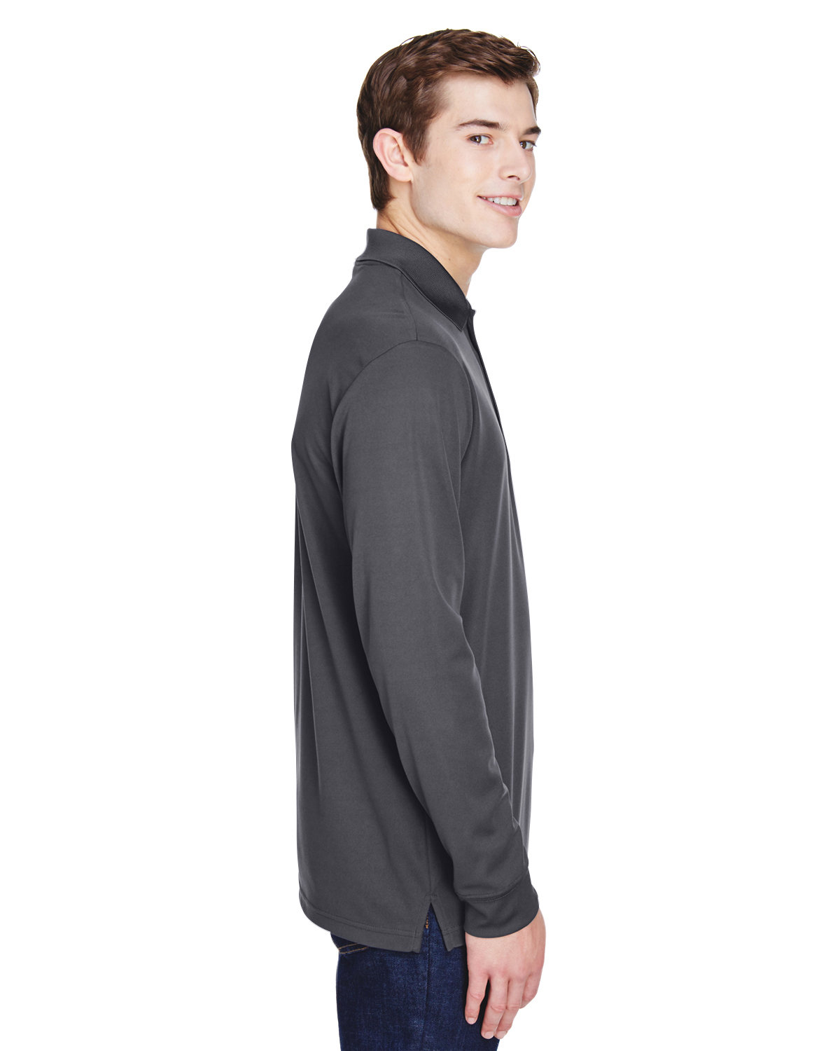 88192P Core 365 Adult Pinnacle Performance Long-Sleeve Piqué Polo with Pocket - Siide Image