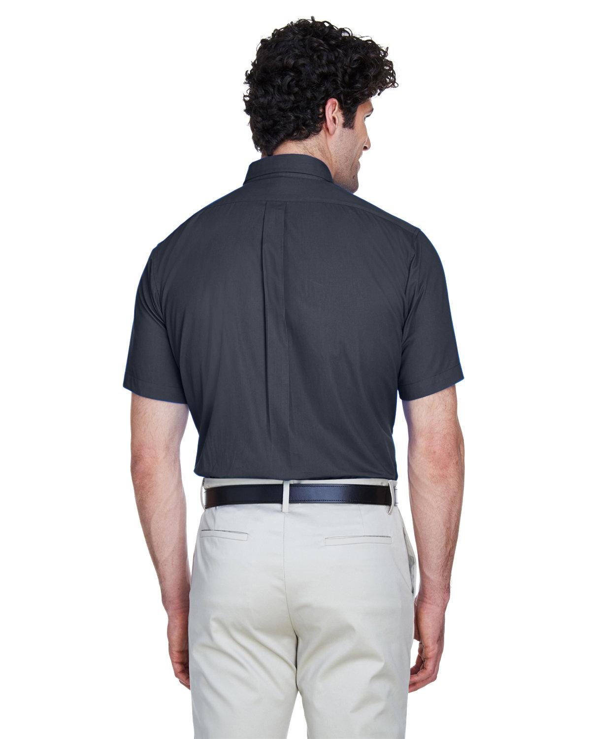 88194 Core 365 Mens Optimum Short-Sleeve Twill Shirt - Back Image