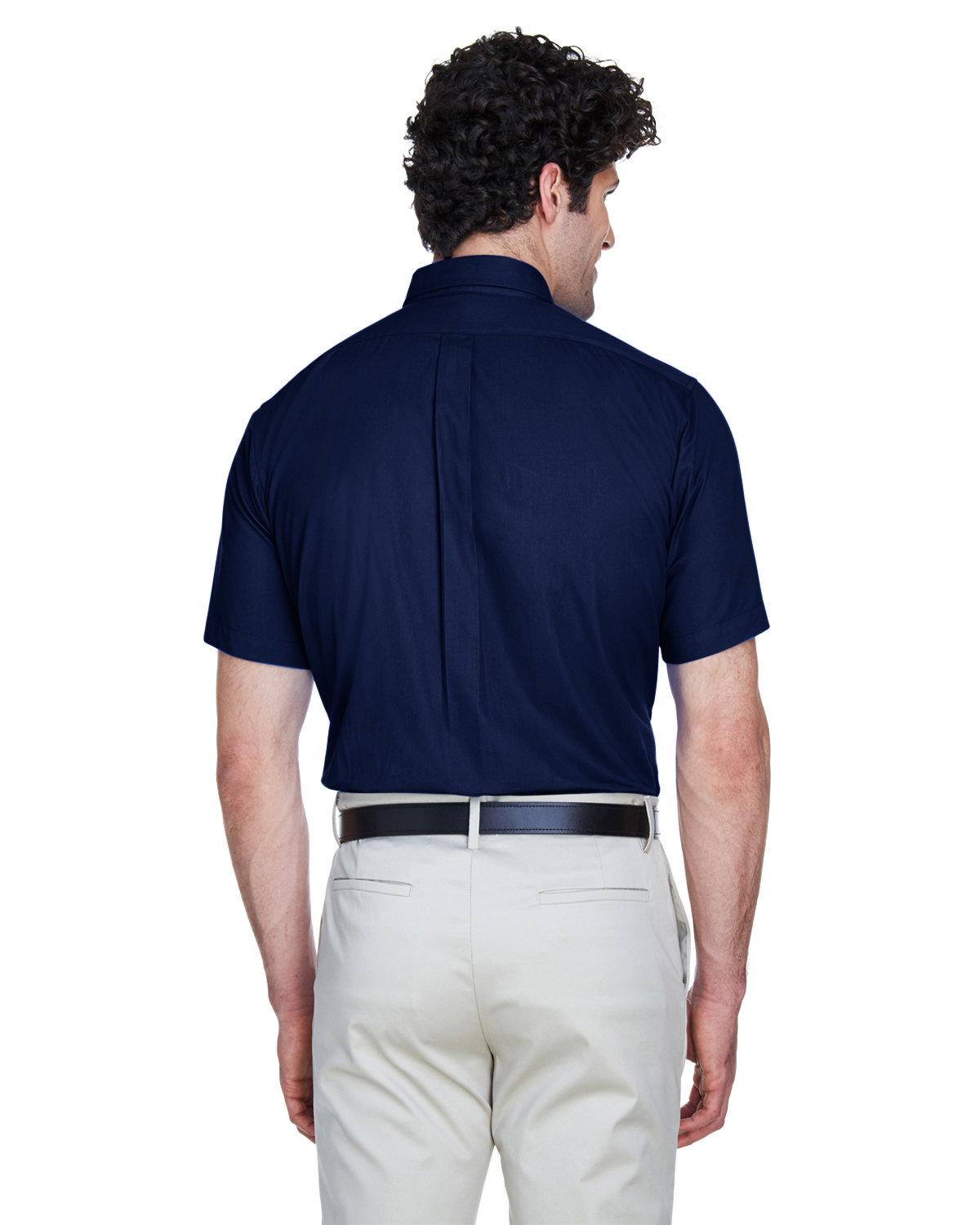 88194 Core 365 Mens Optimum Short-Sleeve Twill Shirt - Back Image