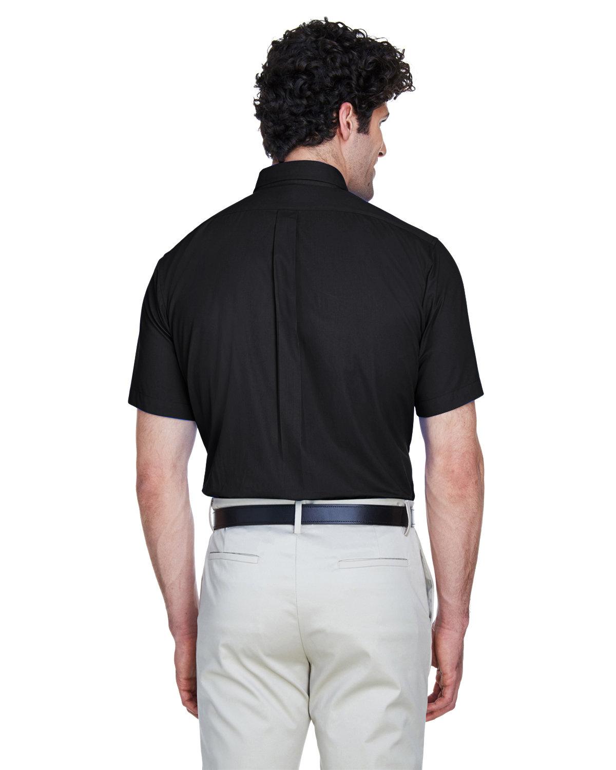 88194T Core 365 Mens Tall Optimum Short-Sleeve Twill Shirt - Back Image