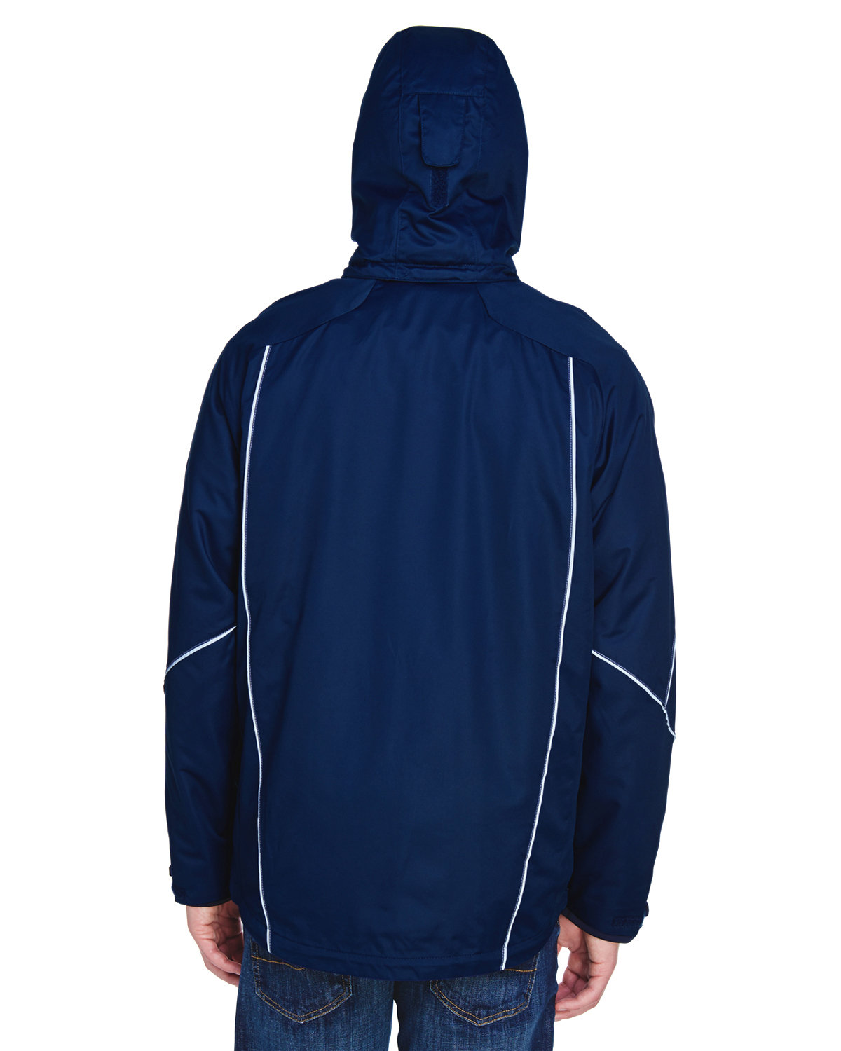 88196 North End Mens Angle 3-in-1 Jacket with Bonded Fleece Liner - Back Image
