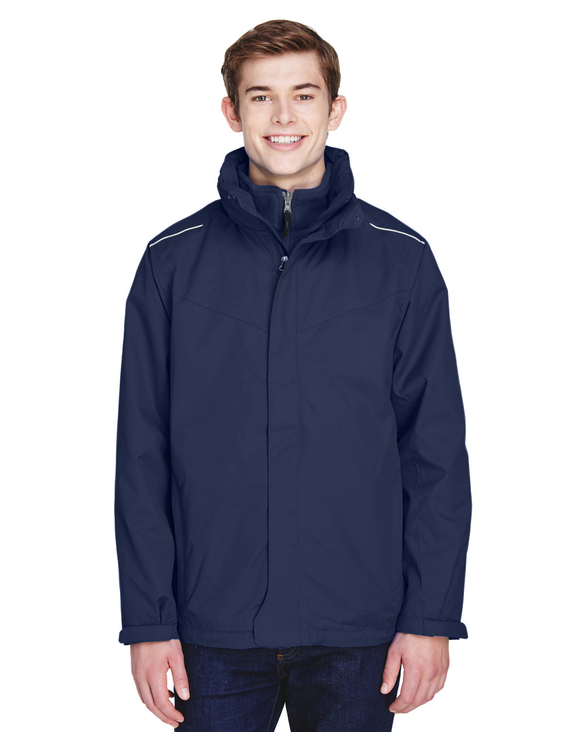 88205T Core 365 Mens Tall Region 3-in-1 Jacket with Fleece Liner