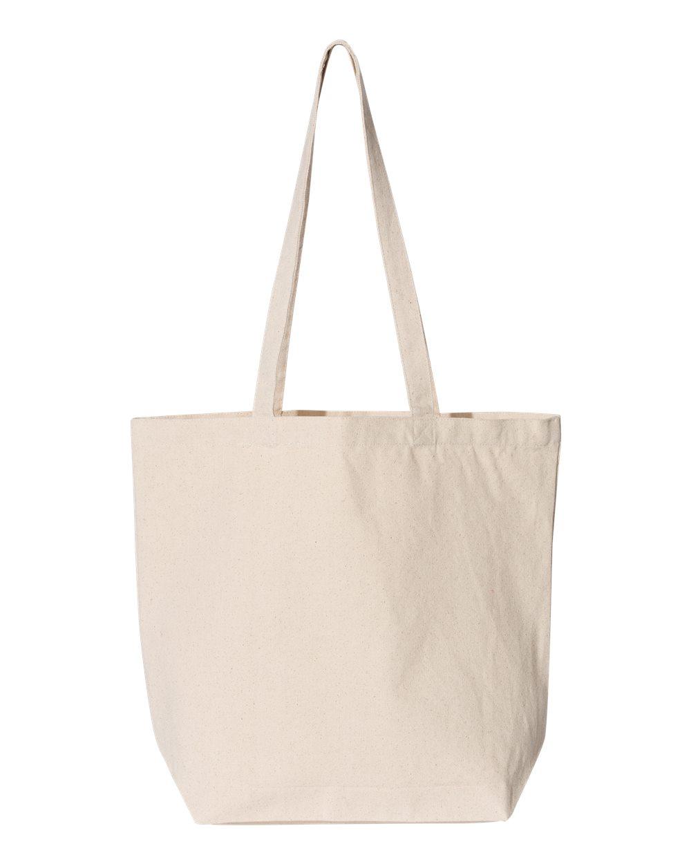 8866 Liberty Bags Star of India Cotton Canvas Tote - Back Image