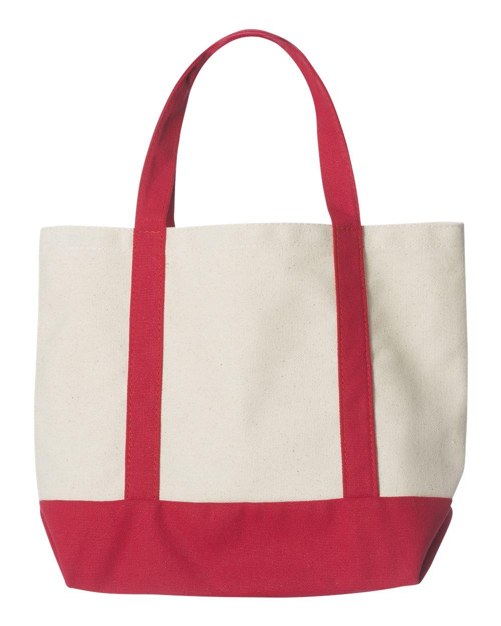8867 Liberty Bags Seaside Cotton Canvas Tote - Back Image