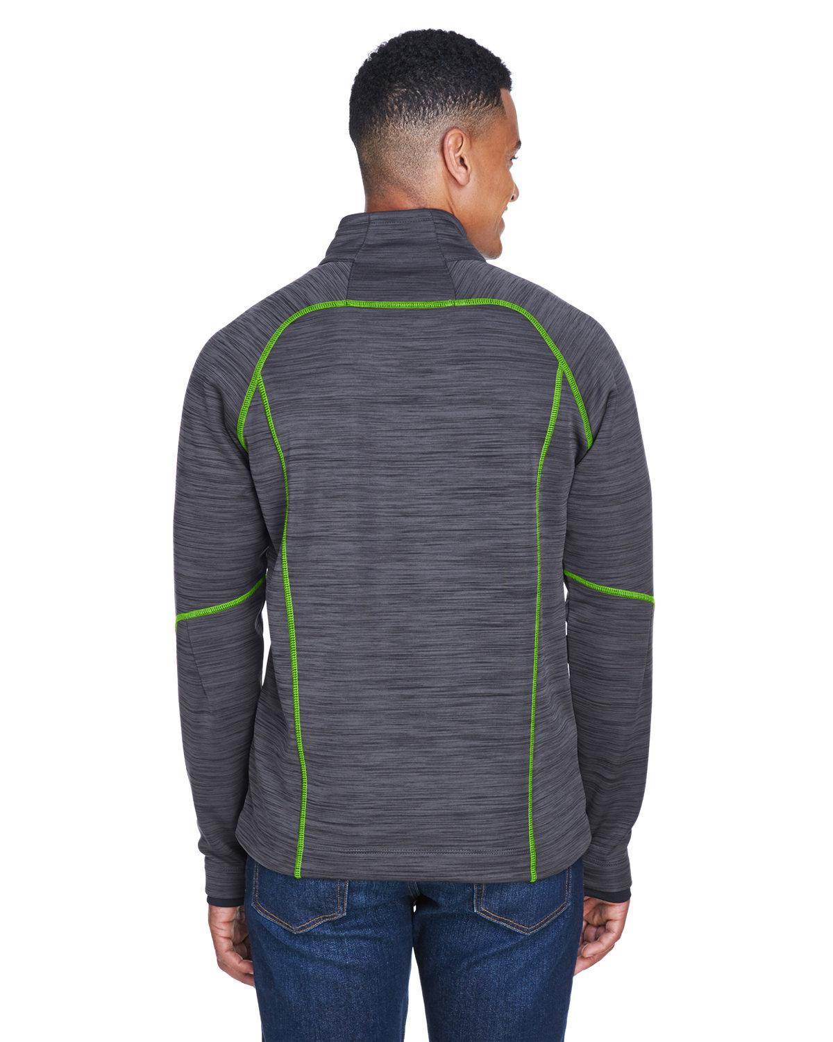 88697 North End Mens Flux Mélange Bonded Fleece Jacket - Back Image