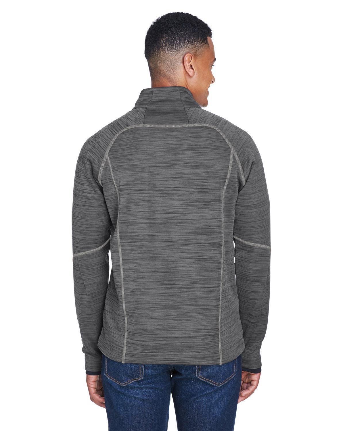 88697 North End Mens Flux Mélange Bonded Fleece Jacket - Back Image