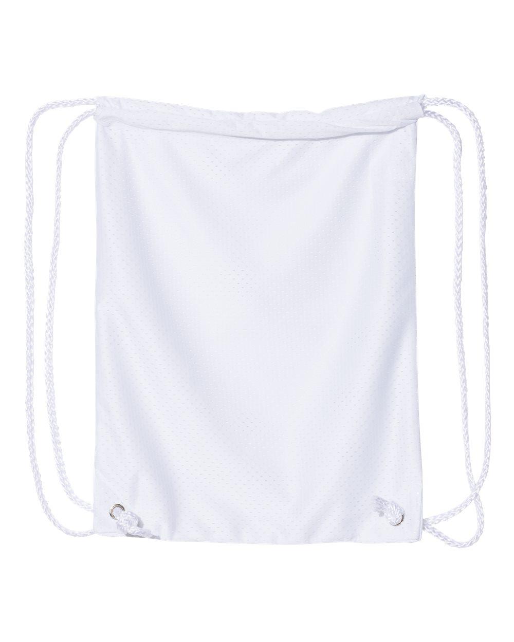 8895 Liberty Bags Mesh Drawstring Backpack - Back Image