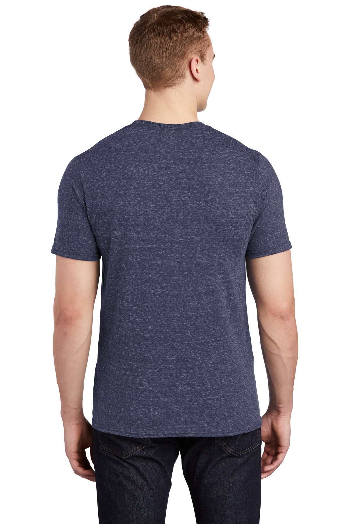 88M Jerzees Snow Heather Jersey T-Shirt - Back Image