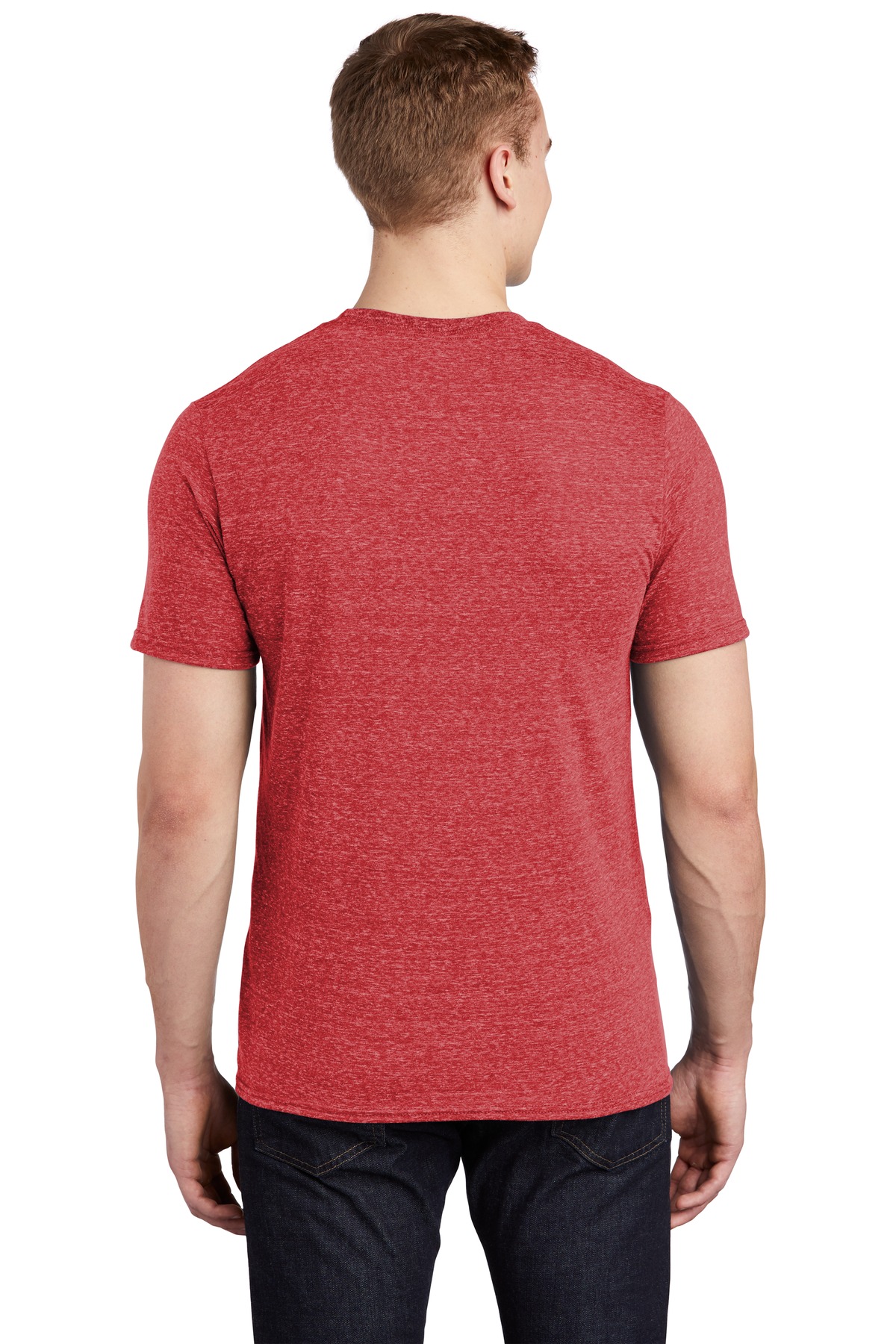 88M Jerzees Snow Heather Jersey T-Shirt - Back Image