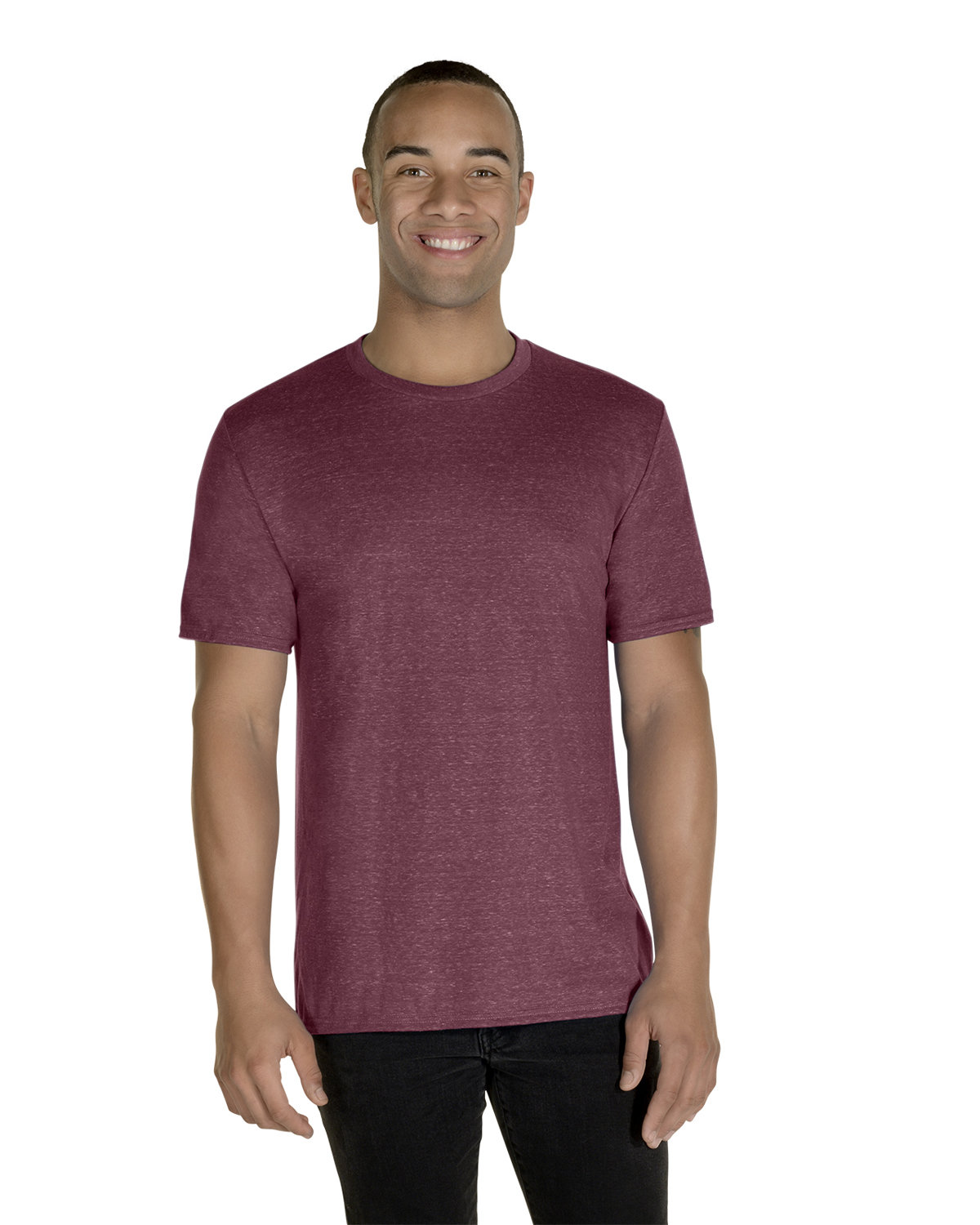 88MR Jerzees Snow Heather Jersey Crew T-Shirt