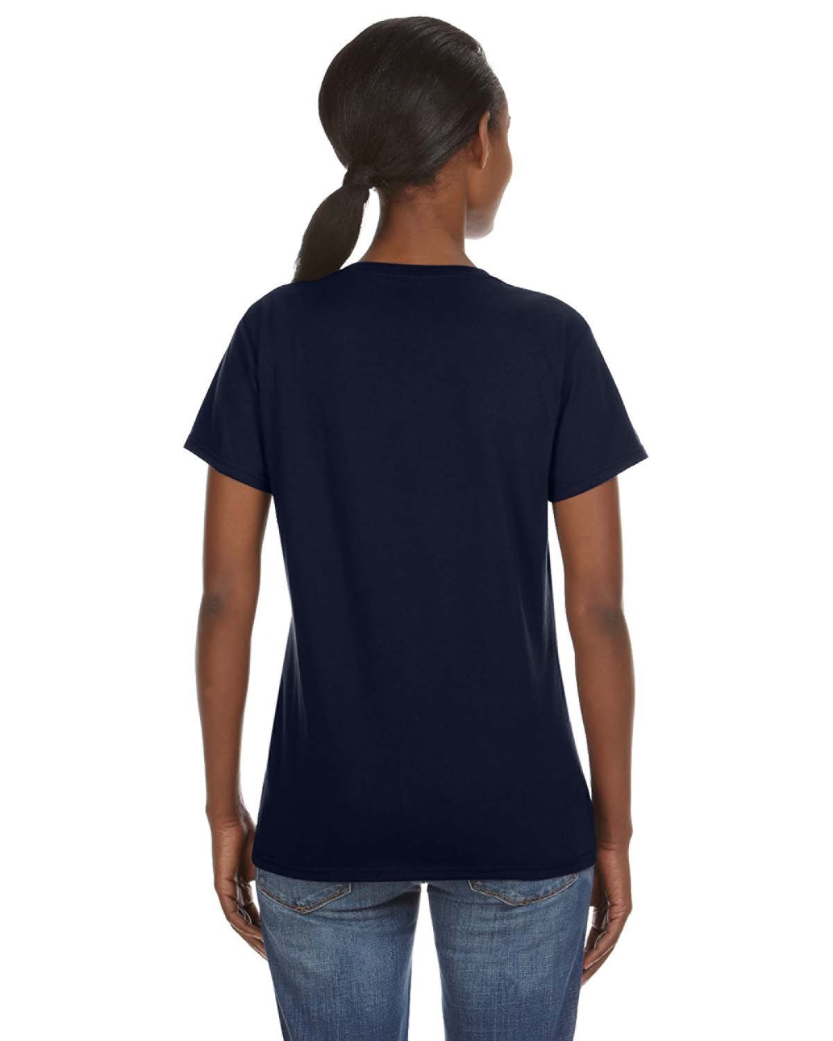 88VL Anvil Women’s Lightweight V-Neck T-Shirt - Back Image