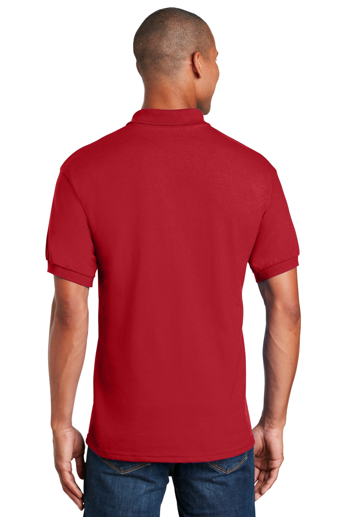 8900 Gildan DryBlend 6-Ounce Jersey Knit Sport Shirt with Pocket. - Back Image