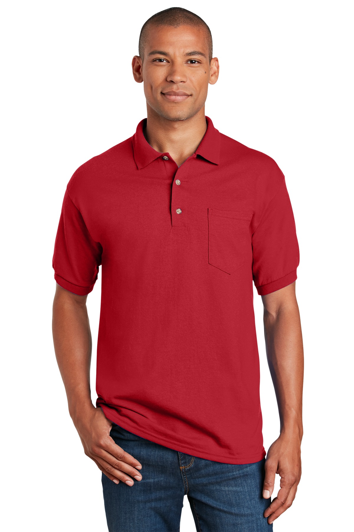 8900 Gildan DryBlend 6-Ounce Jersey Knit Sport Shirt with Pocket.