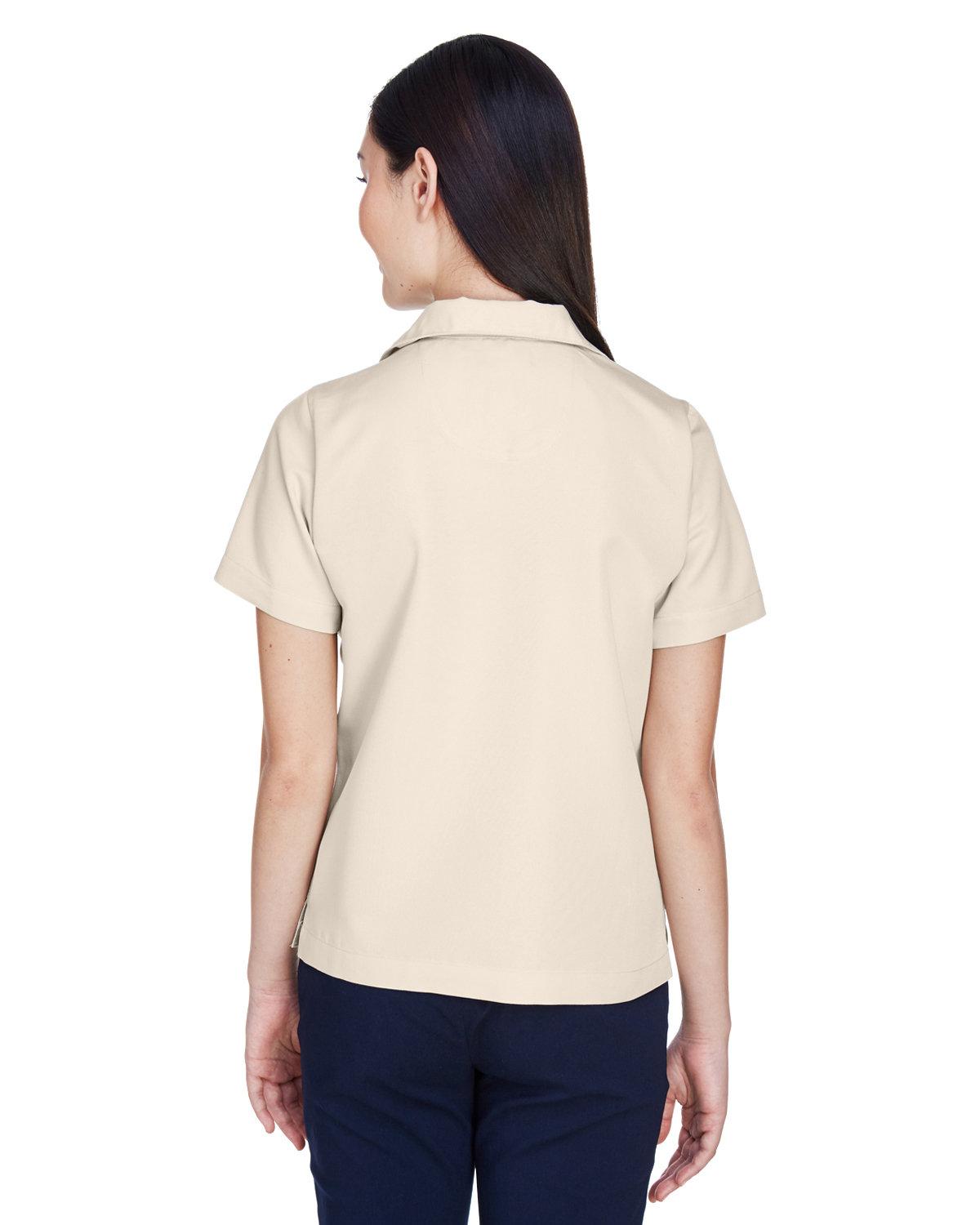 8981 UltraClub Ladies Cabana Breeze Camp Shirt - Back Image