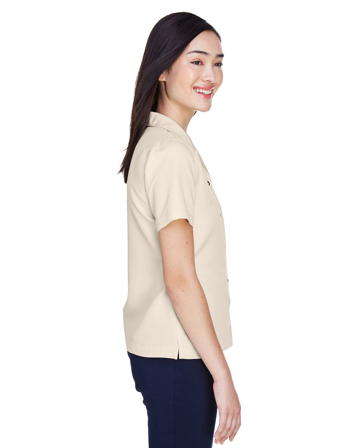 8981 UltraClub Ladies Cabana Breeze Camp Shirt - Siide Image