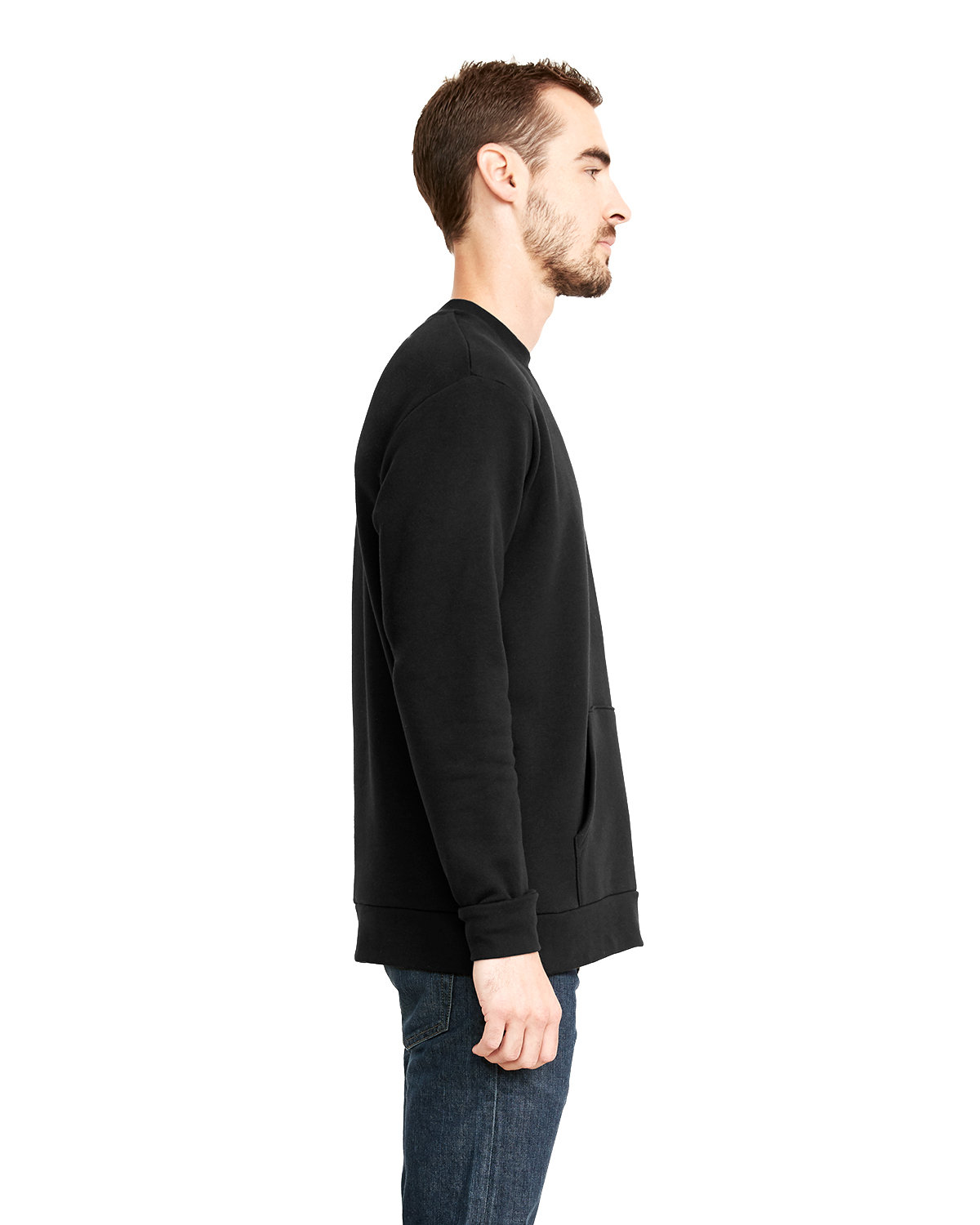 9001 Next Level Unisex Santa Cruz Pocket Sweatshirt - Siide Image