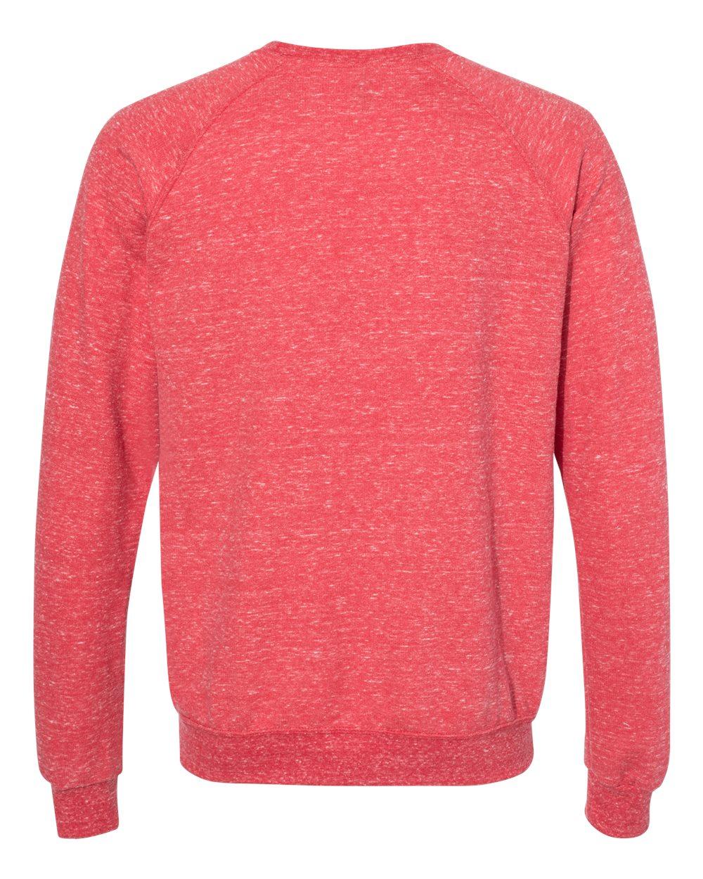 91MR Jerzees Snow Heather French Terry Crewneck Sweatshirt - Back Image